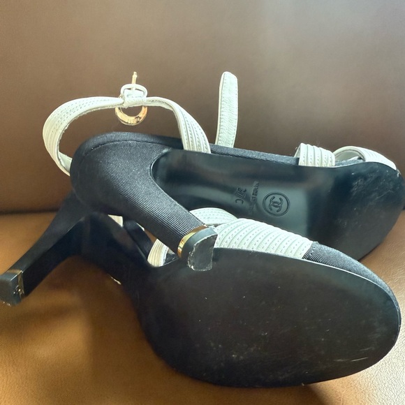 Women's Two-Tone Strappy Heels size 37 - Picture 3 of 3